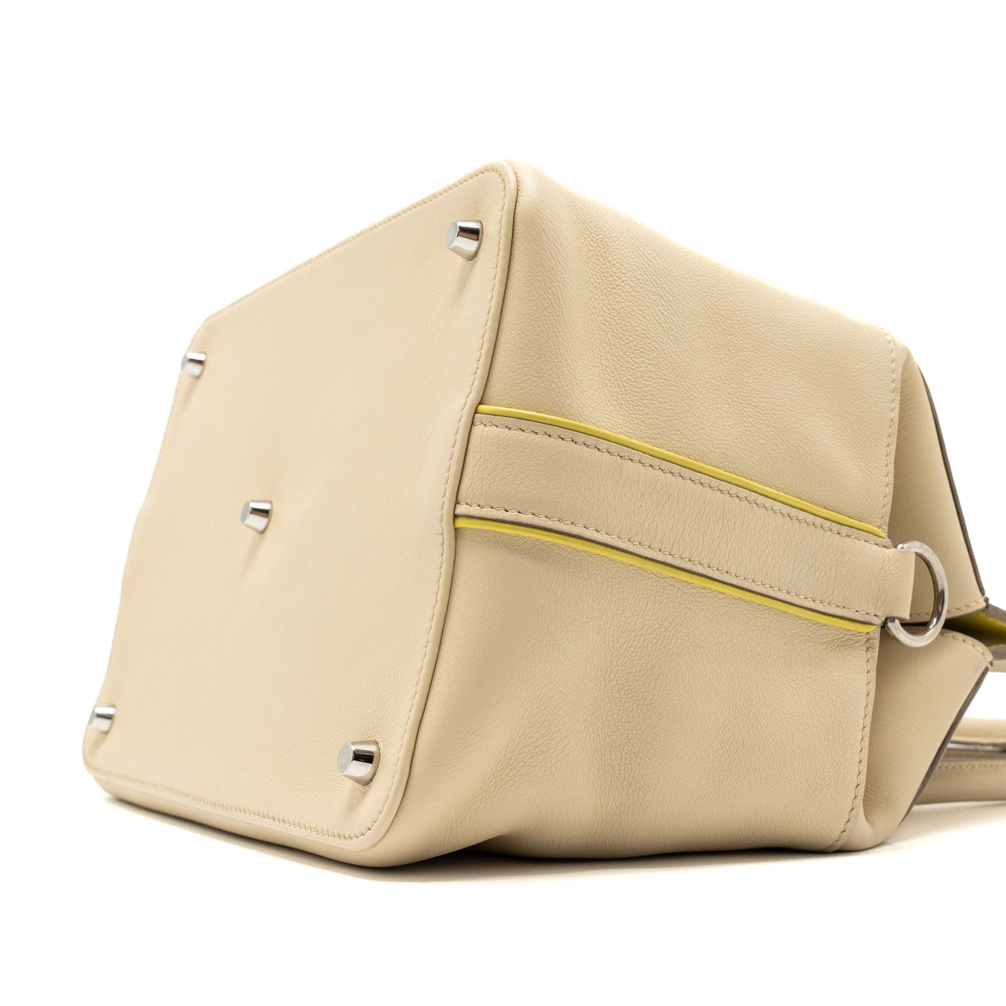 HERMES TOOLBOX 26 CLEMENCE CRAIE/JAUNE POUSSIN SHW