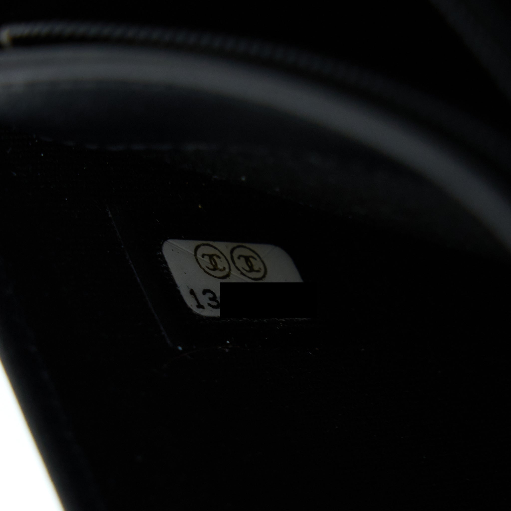 CHANEL CC LOGO LONG WALLET CAVIAR BLACK SHW