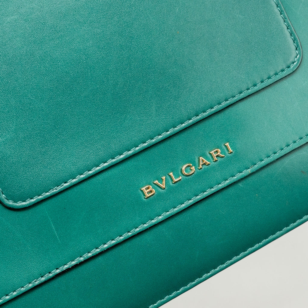 BVLGARI SERPENTI FOREVER BAG CALFSKIN GREEN LGHW
