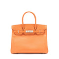 HERMES BIRKIN 30 EPSOM ORANGE SHW