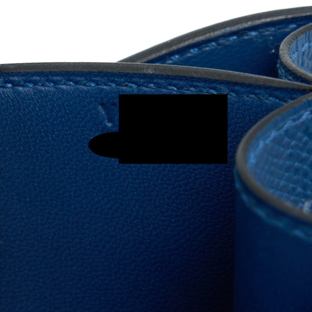 HERMES MINI CONSTANCE EPSOM S4 DEEP BLUE GHW