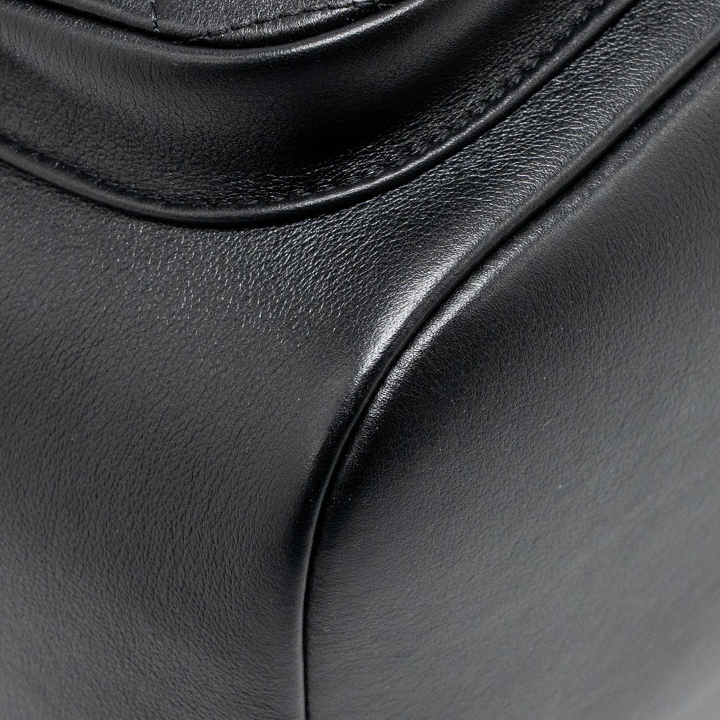 CHANEL LARGE DUMA BACKPACK CALFSKIN BLACK LGHW (MICROCHIP)