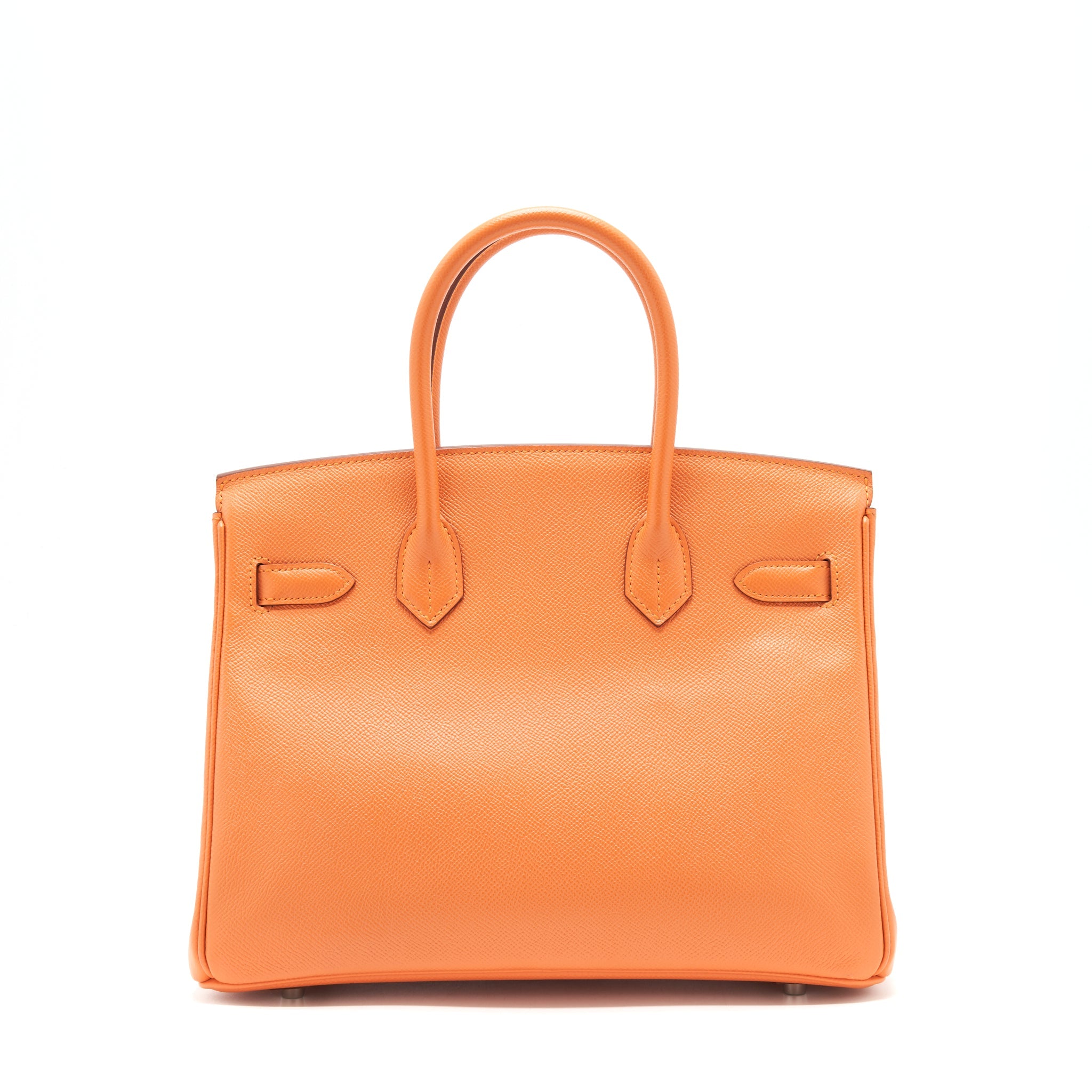 HERMES BIRKIN 30 EPSOM ORANGE SHW