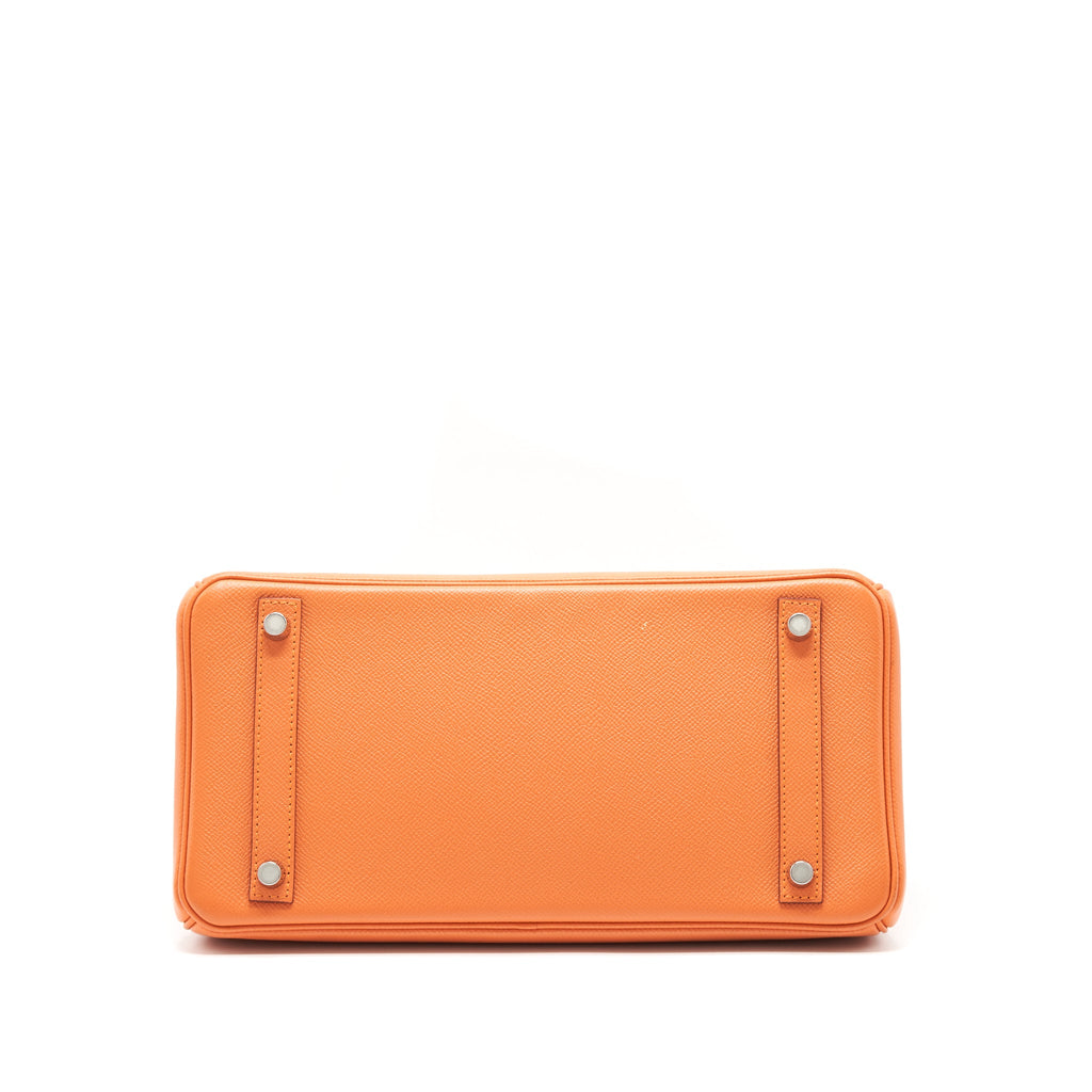 HERMES BIRKIN 30 EPSOM ORANGE SHW
