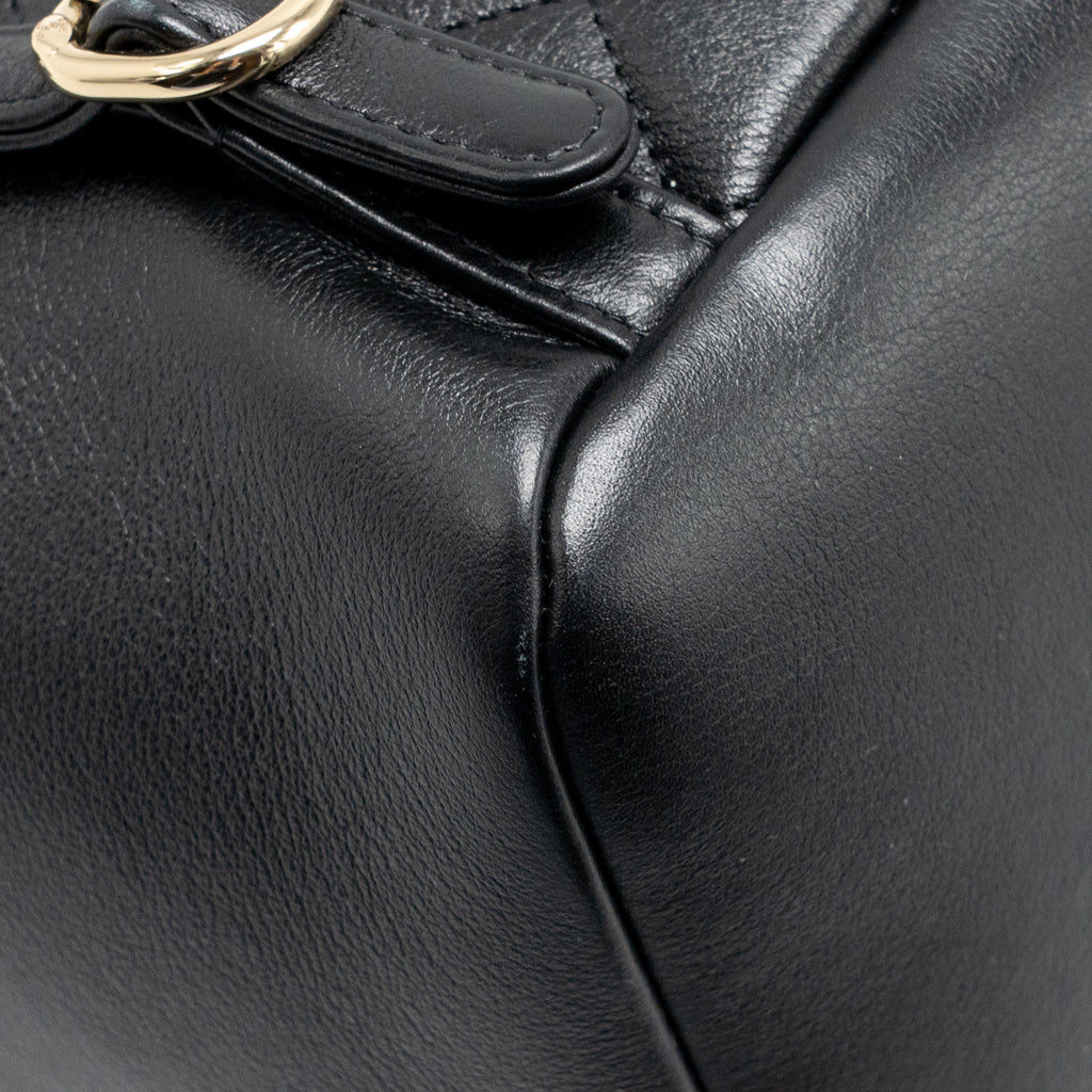 CHANEL LARGE DUMA BACKPACK CALFSKIN BLACK LGHW (MICROCHIP)