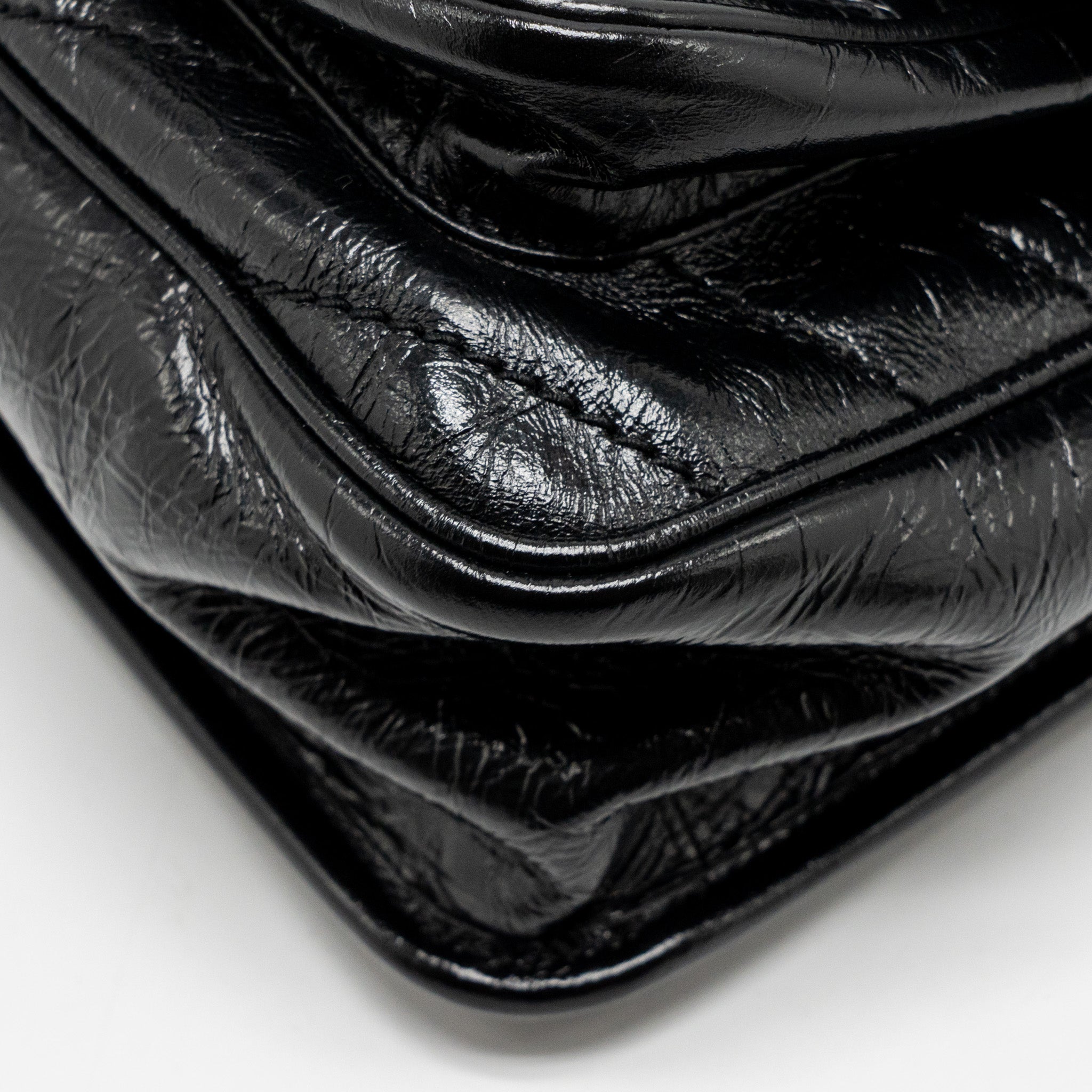 SAINT LAURENT/YSL MEDIUM NIKI BAG VINTAGE CALFSKIN BLACK SHW