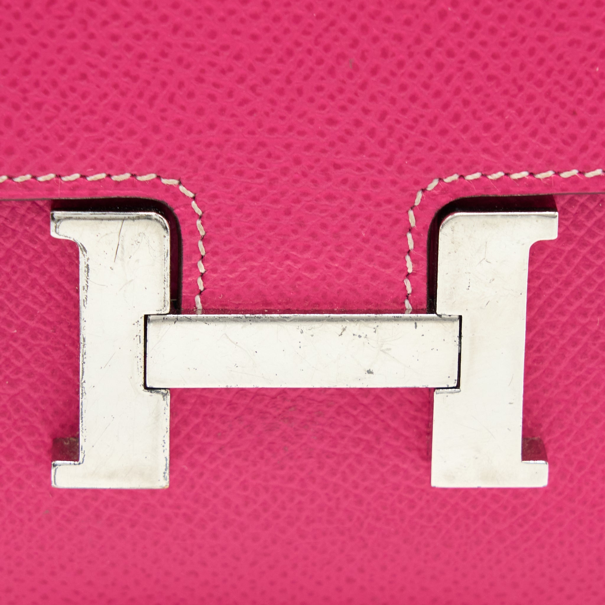 HERMES CONSTANCE WALLET EPSOM PINK SHW