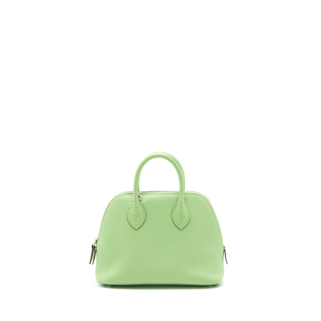 HERMES MINI BOLIDE CHEVRON MYSORE VERT CRIQUET SHW