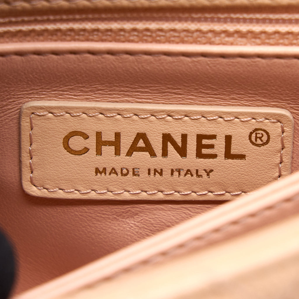 CHANEL SMALL COCO HANDLE CAVIAR LIGHT PINK LGHW