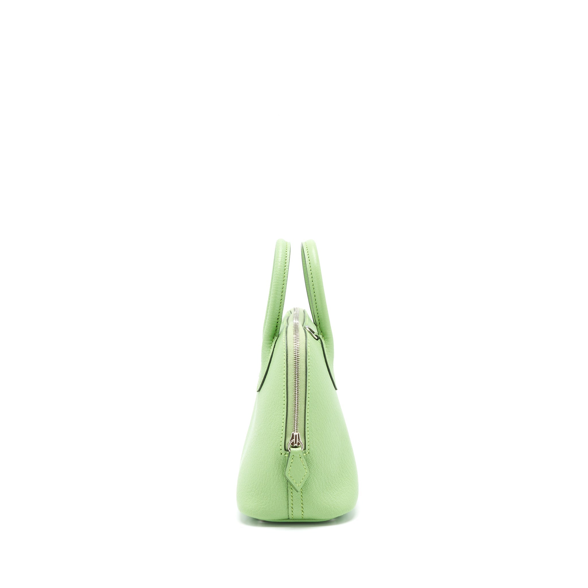 HERMES MINI BOLIDE CHEVRON MYSORE VERT CRIQUET SHW