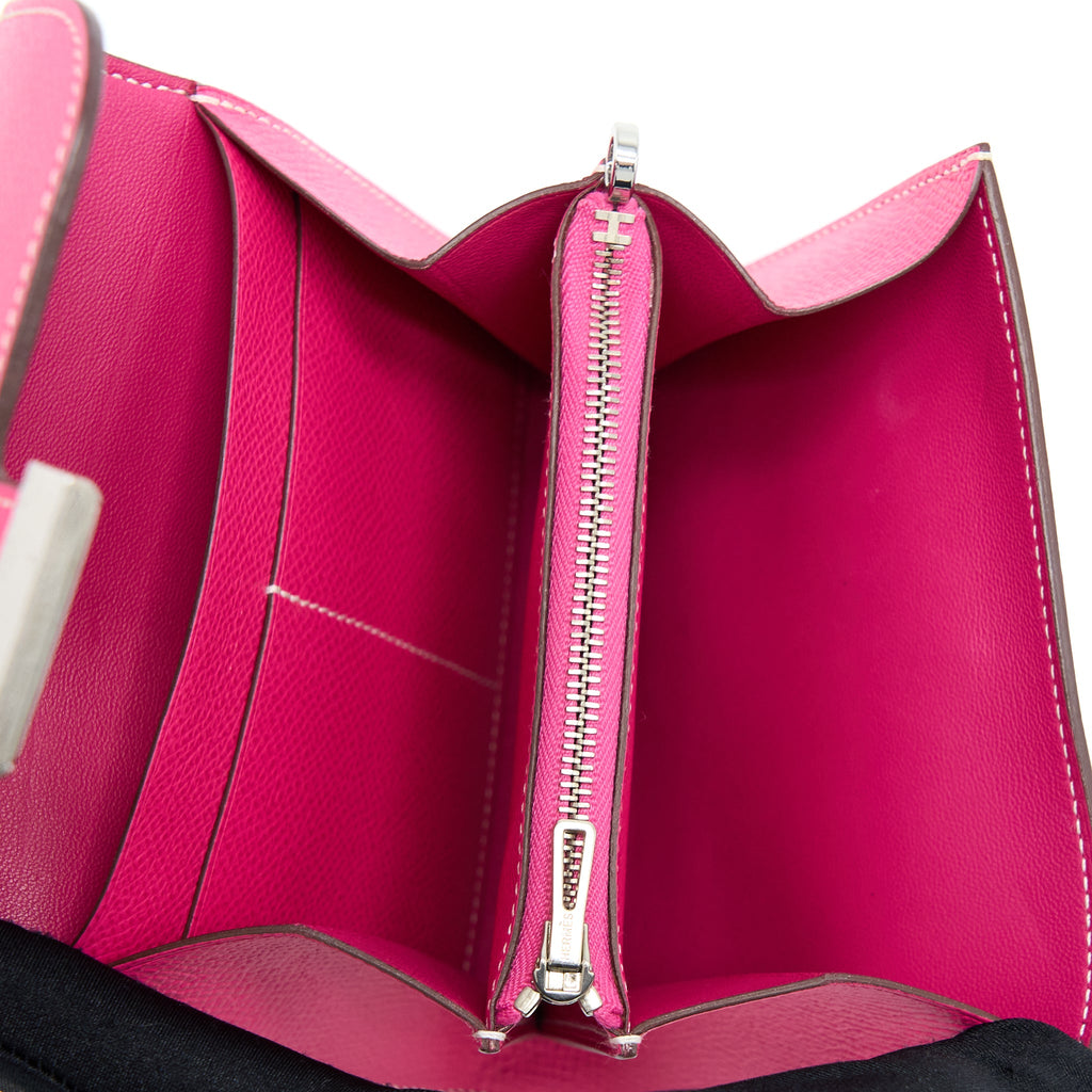 HERMES CONSTANCE WALLET EPSOM PINK SHW
