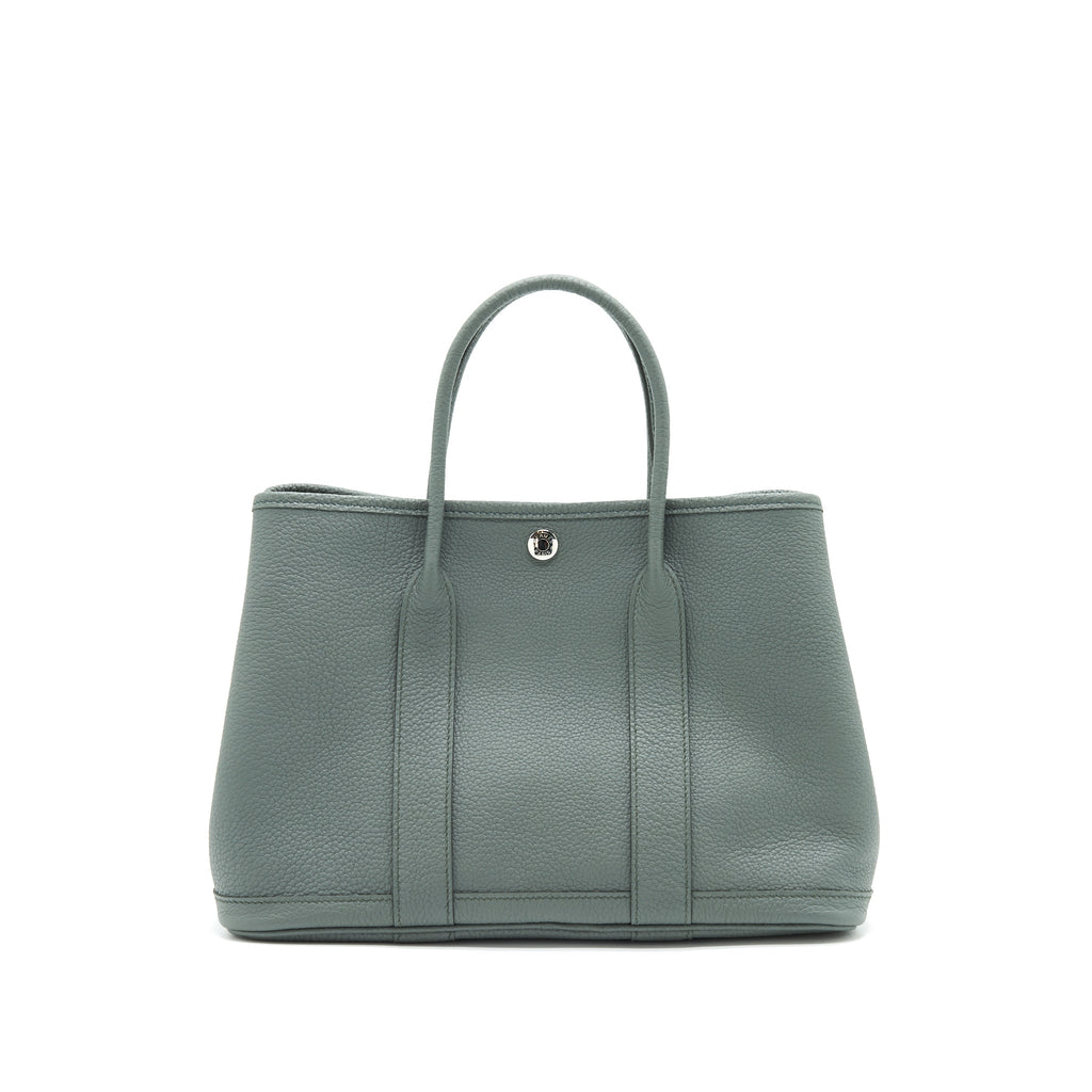 HERMES GARDEN PARTY 30 VERT AMANDE SHW
