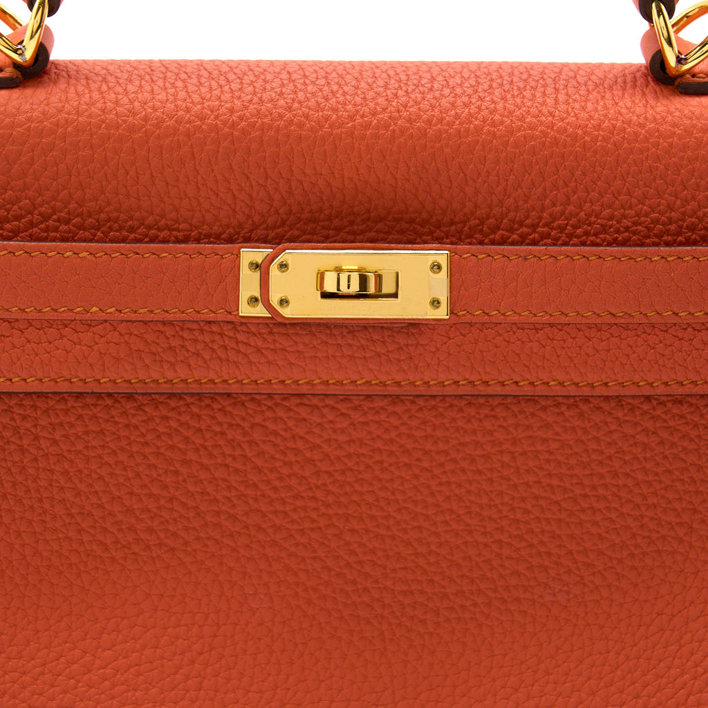 HERMES KELLY 25 TOGO 9J FEU GHW