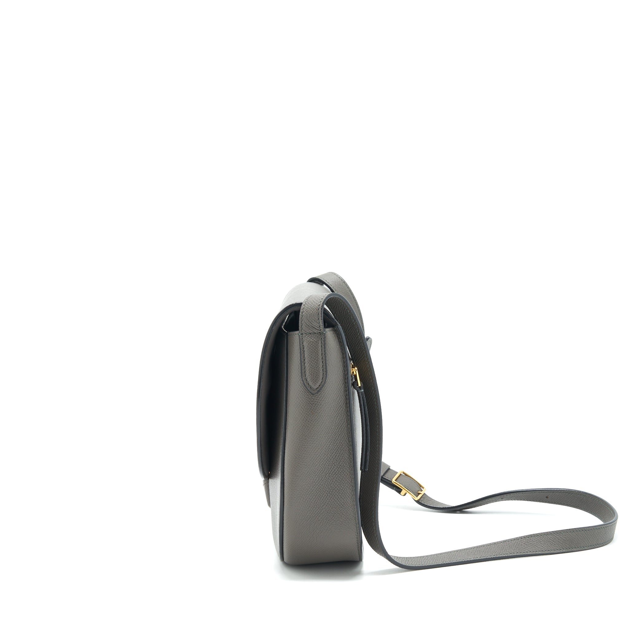 CELINE TROTTEUR BAG LARGE GRAINED CALFSKIN GREY GHW