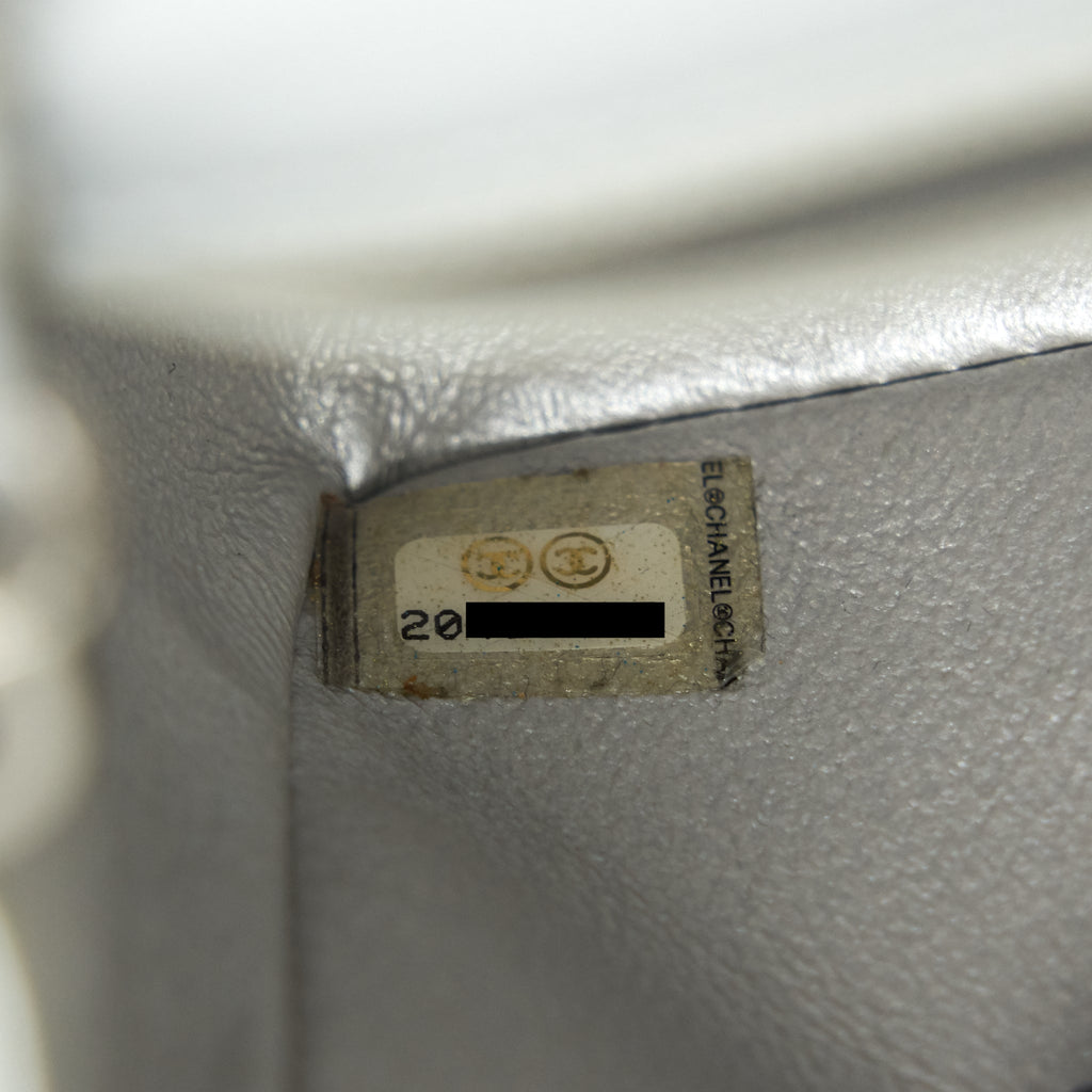 CHANEL RECTANGULAR MINI FLAP BAG SILVER