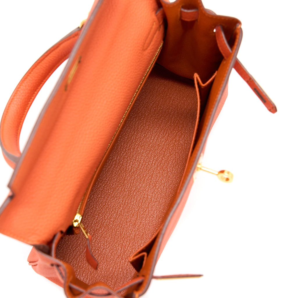HERMES KELLY 25 TOGO 9J FEU GHW