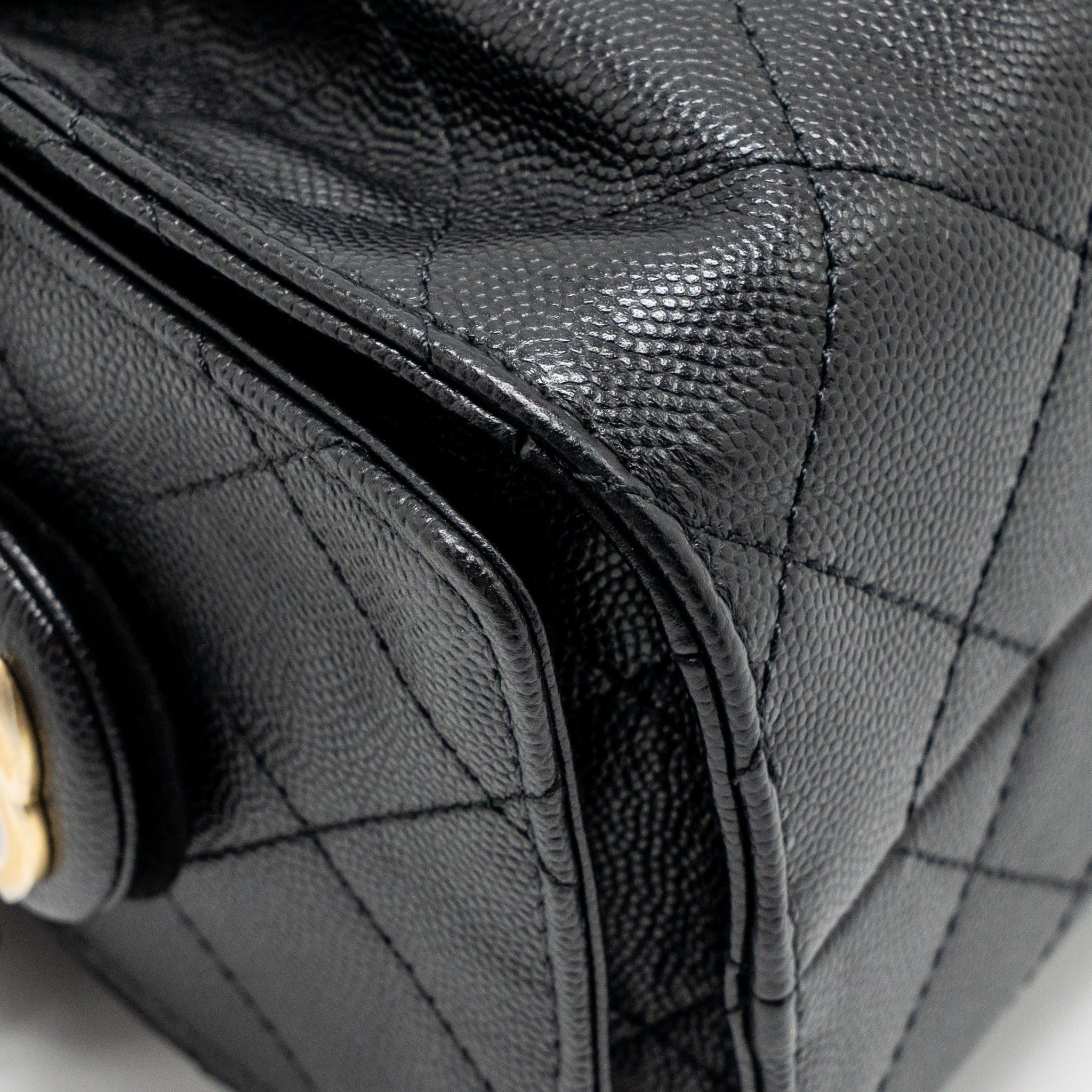 CHANEL MINI 25 BAG CAVIAR BLACK GHW (MICROCHIP)