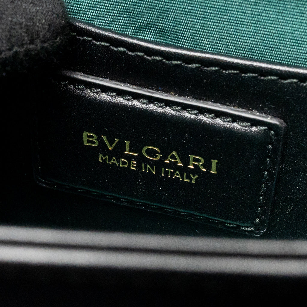 BVLGARI SERPENTI FOREVER CROSSBODY BAG CALFSKIN BLACK LGHW