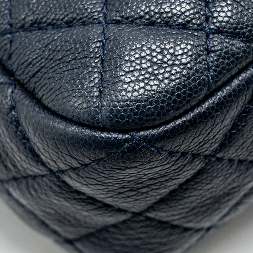 CHANEL 18C CC CAMERA BAG CALFSKIN NAVY GHW