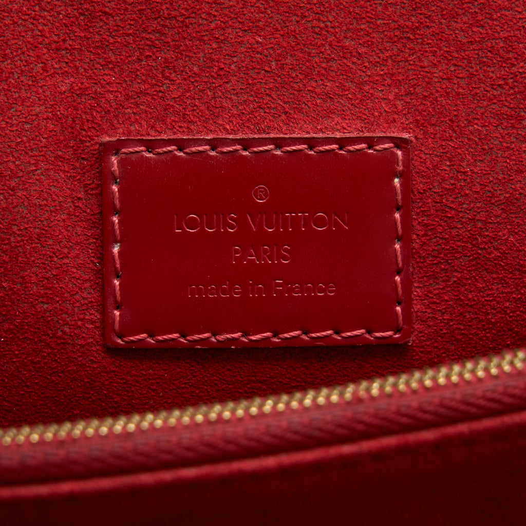LOUIS VUITTON FLAP CHAIN BAG DAMIER EBENE GHW