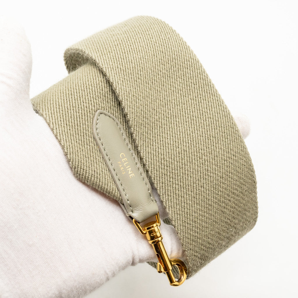 CELINE TEEN SOFT 16 CALFSKIN LIGHT OLIVE GREEN GHW