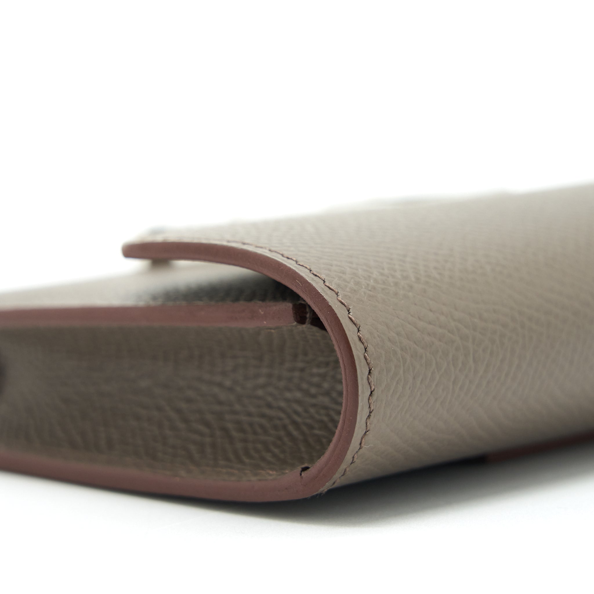 HERMES CONSTANCE SLIM EPSOM LEATHER 8F GRIS ETAIN WITH SHW