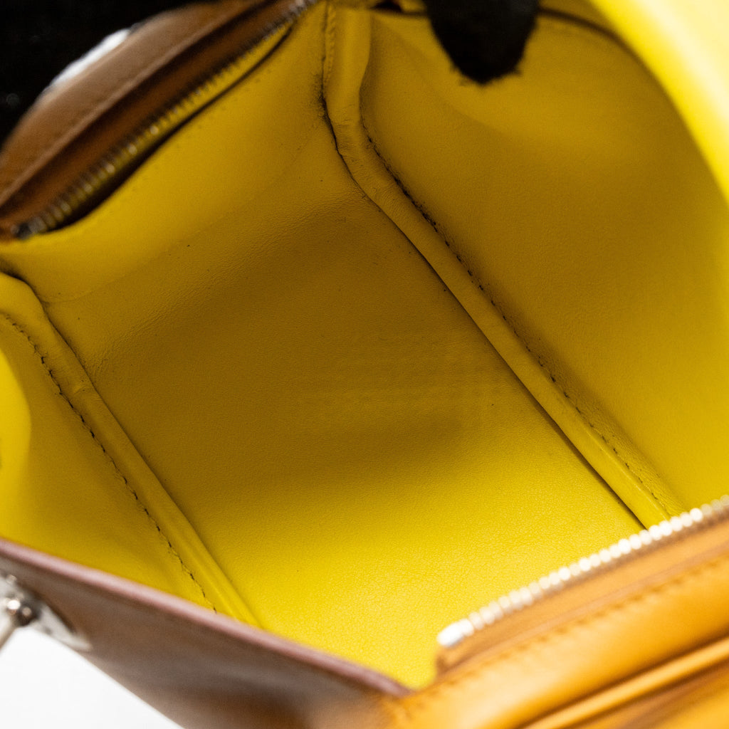 HERMES MINI LINDY SWIFT SESAME/ LIME SHW