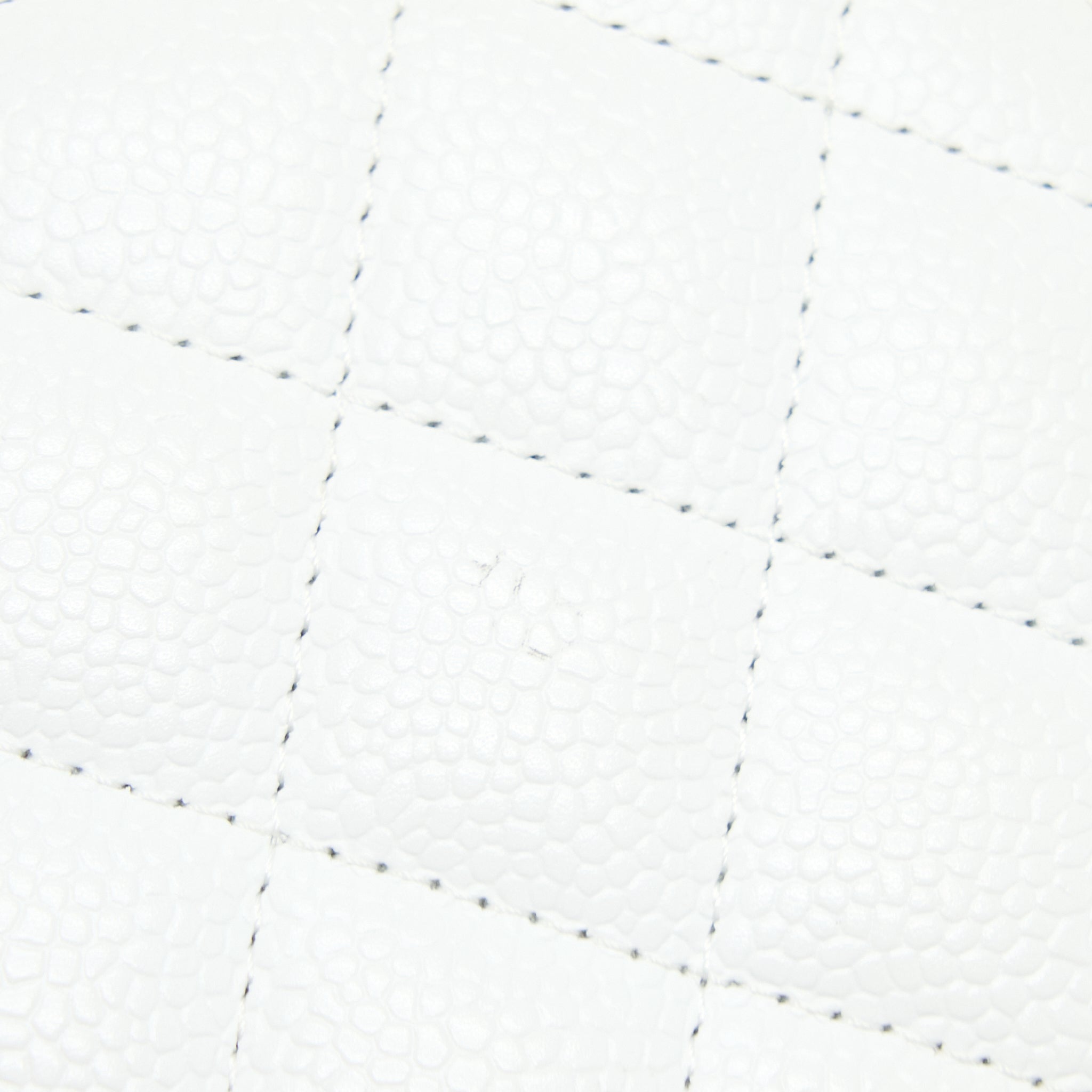 CHANEL MEDIUM CLASSIC FLAP CAVIAR WHITE SHW