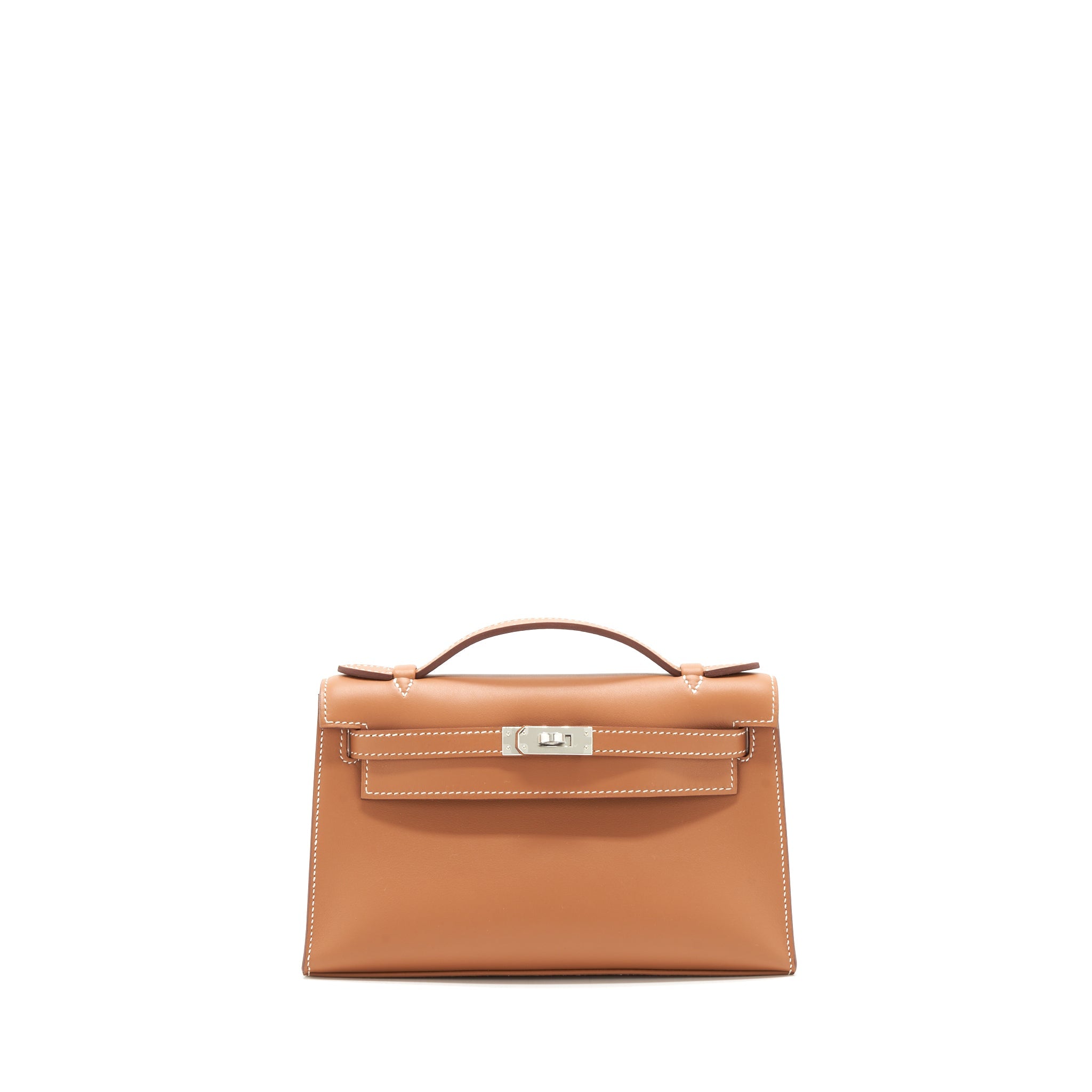 HERMES KELLY POCHETTE SWIFT GOLD SHW