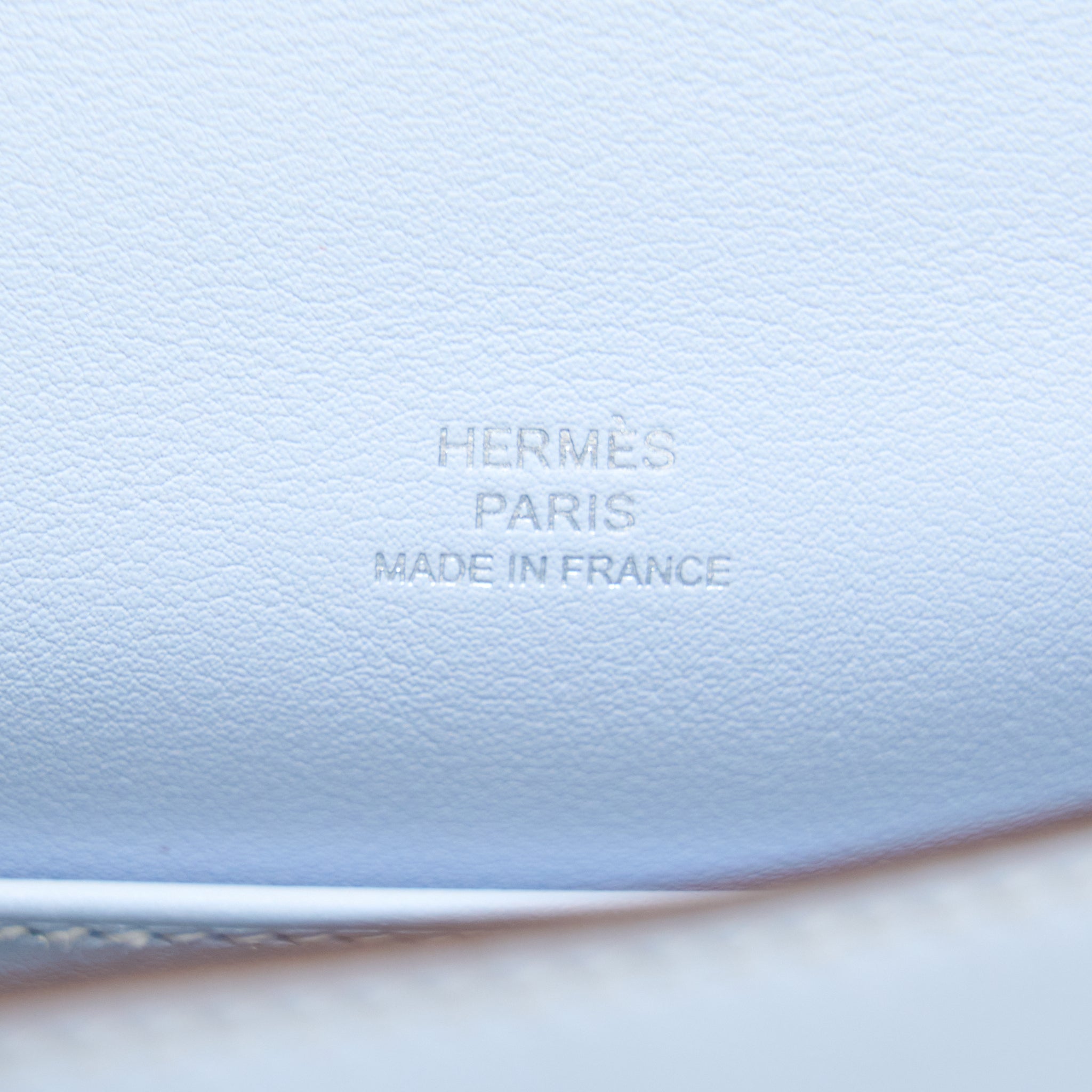 HERMES KELLY POCHETTE SWIFT T0 BLUE BRUME SHW