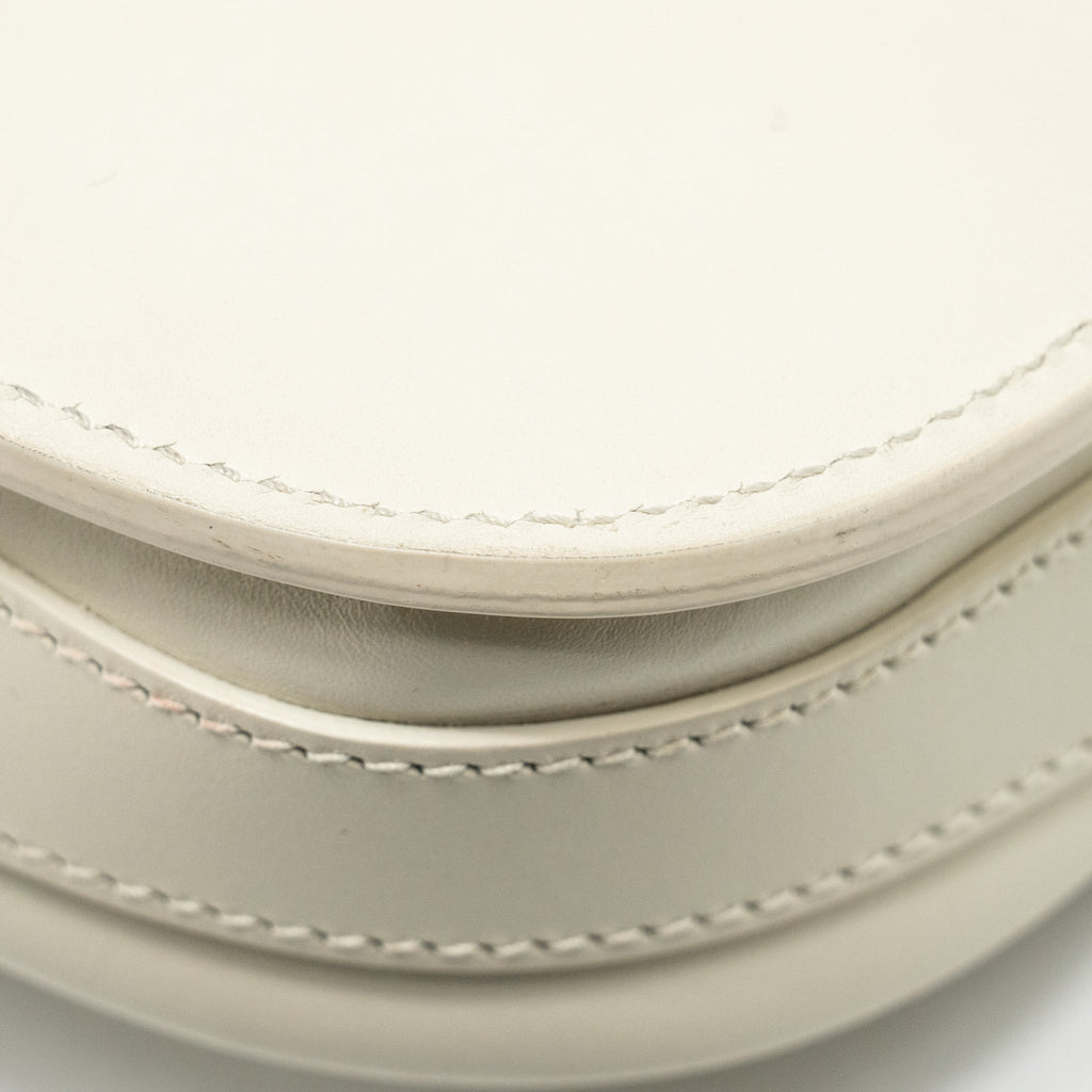 DIOR BOBBY EAST-WEST BAG CALFSKIN WHITE GHW