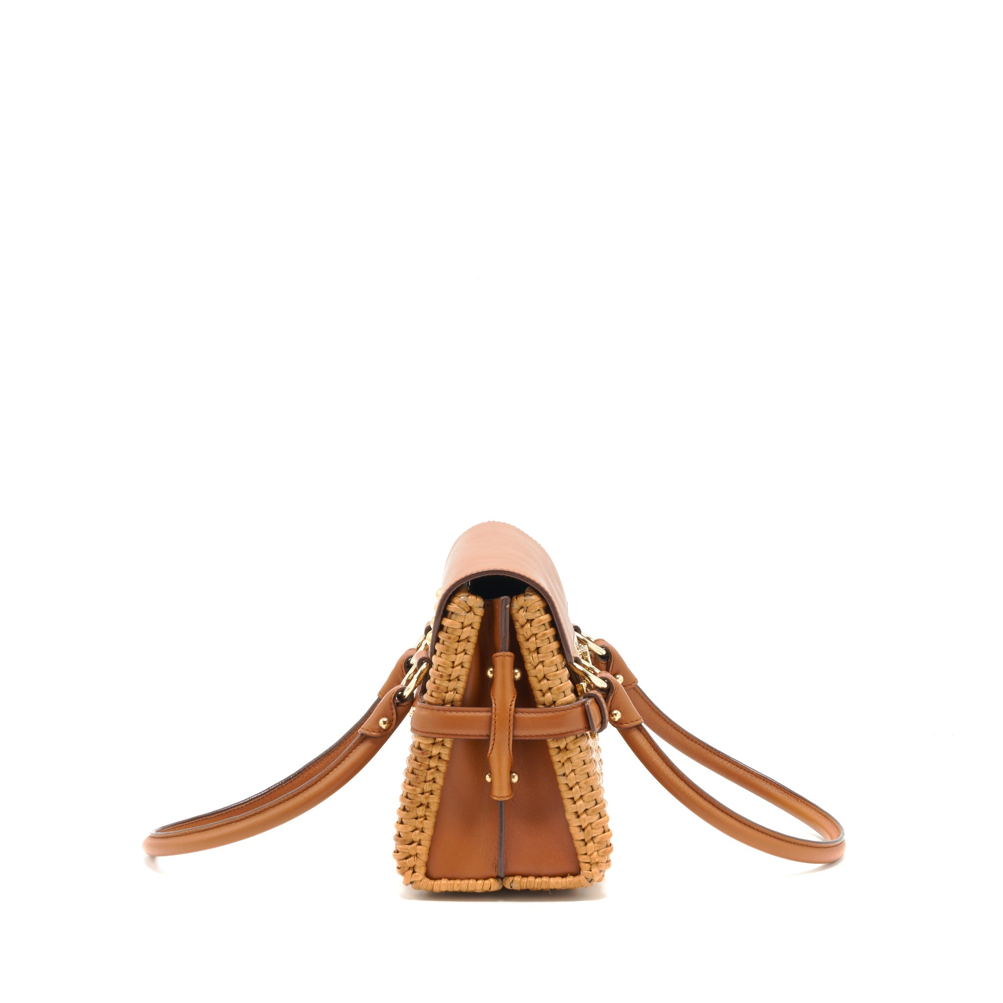 SALVATORE FERRAGAMO VINTAGE BAMBOO TOP HANDLE BAG