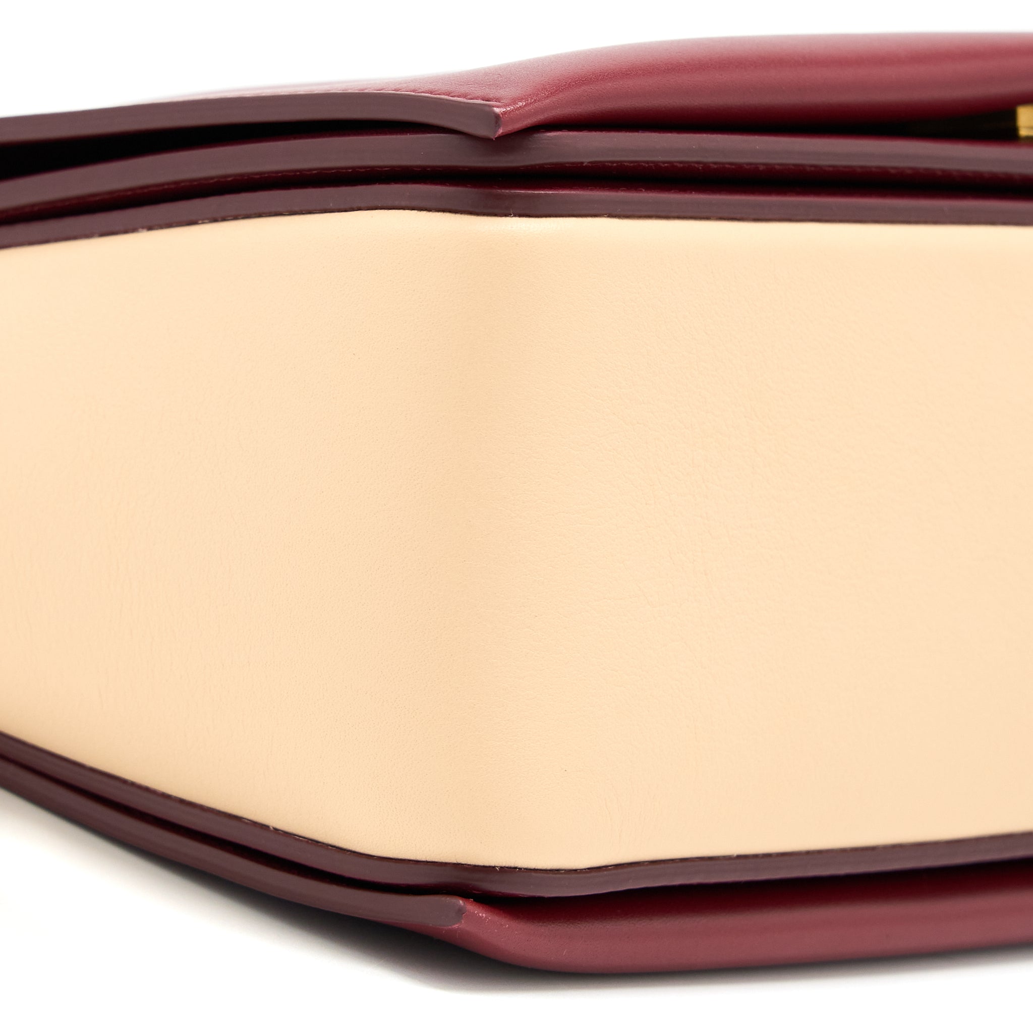 CELINE FRAME BAG CALFSKIN RUBY/NUDE GHW