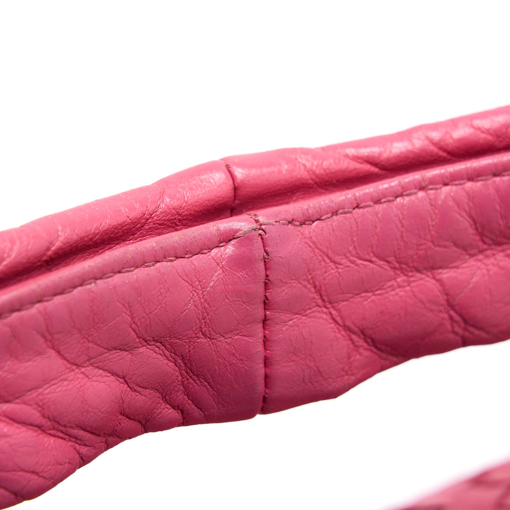 BOTTEGA VENETA INTERCCIATO HOBO BAG PINK GHW