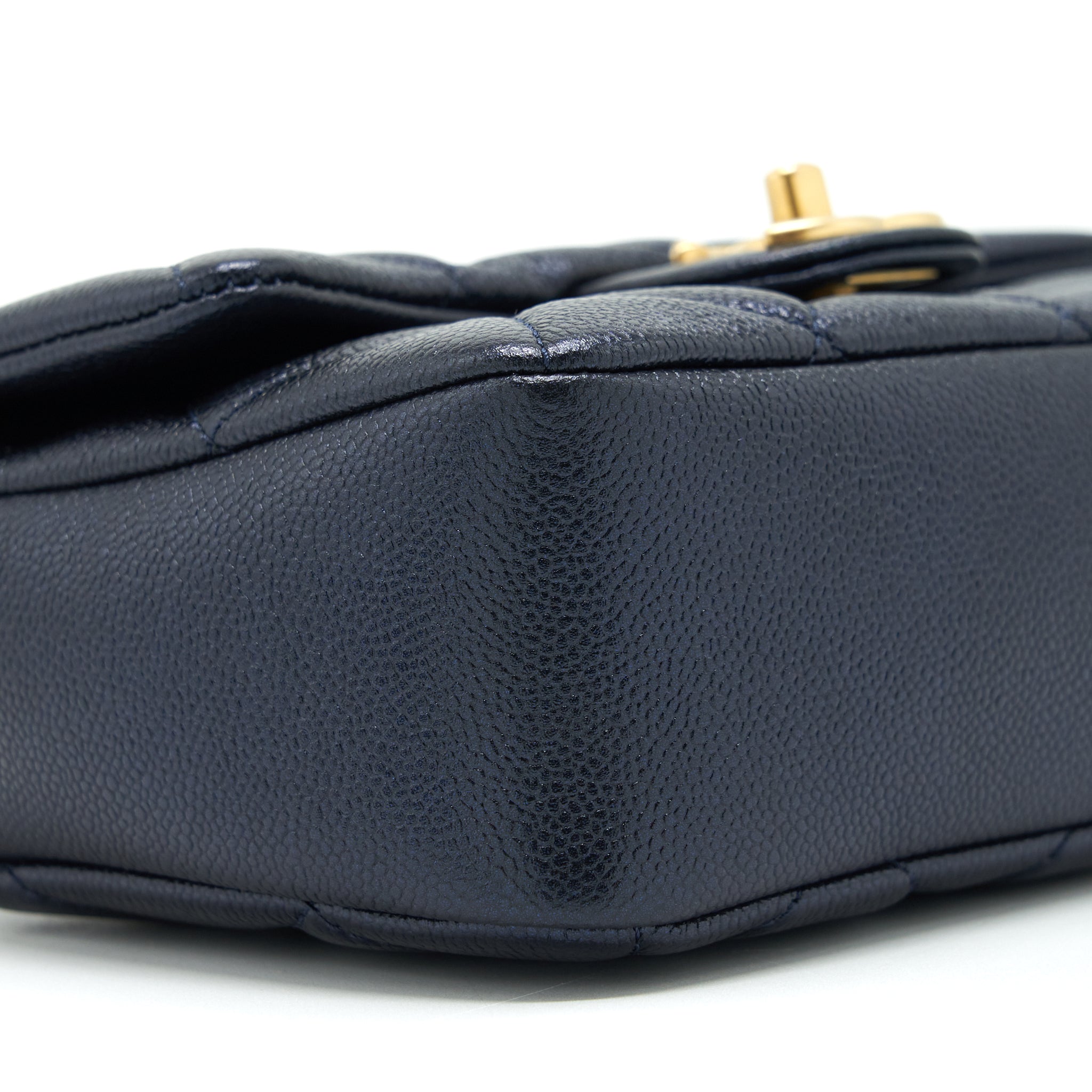 CHANEL 21K MY PERFECT MINI FLAP BAG CAVIAR BLACK GHW