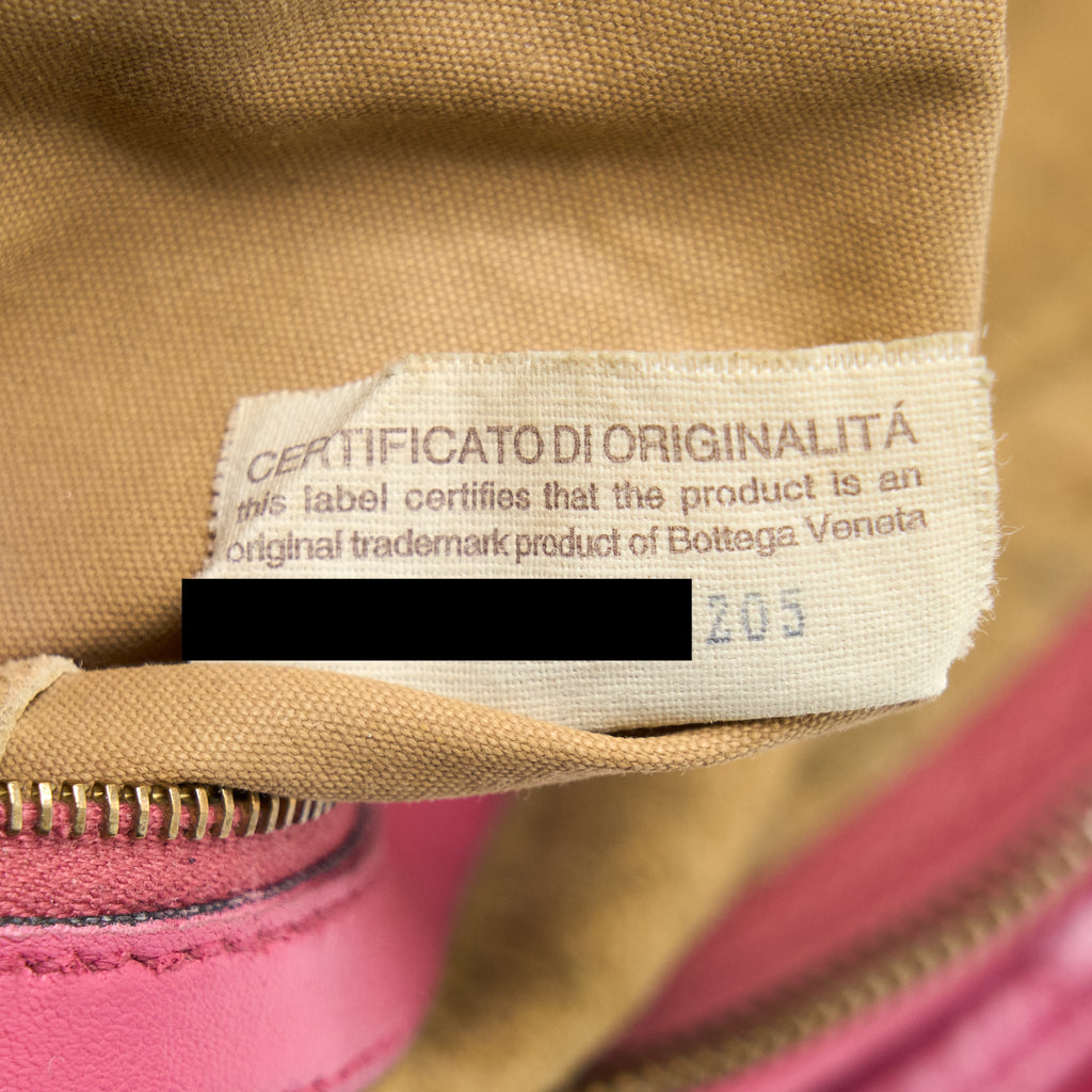 BOTTEGA VENETA INTERCCIATO HOBO BAG PINK GHW