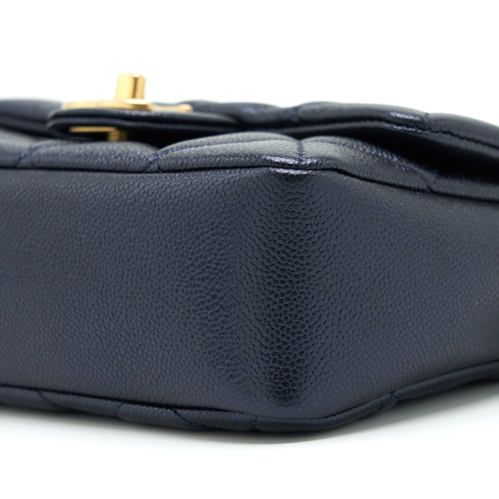 CHANEL 21K MY PERFECT MINI FLAP BAG CAVIAR BLACK GHW