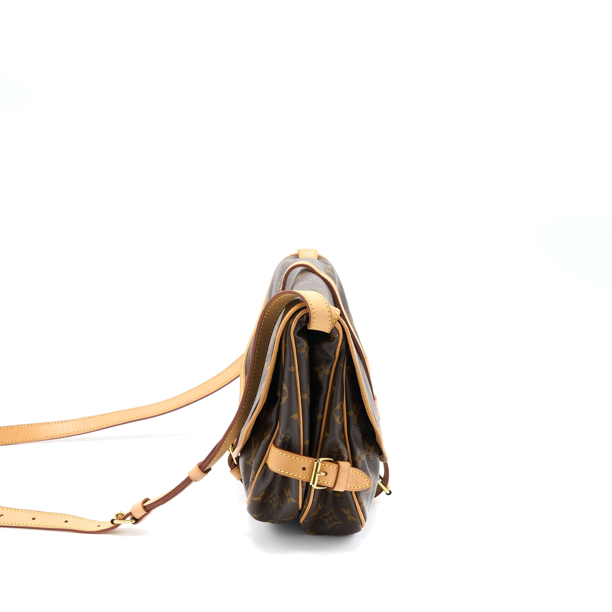 LOUIS VUITTON DOUBLE SIDE CROSSBODY BAG MONOGRAM CANVAS GHW