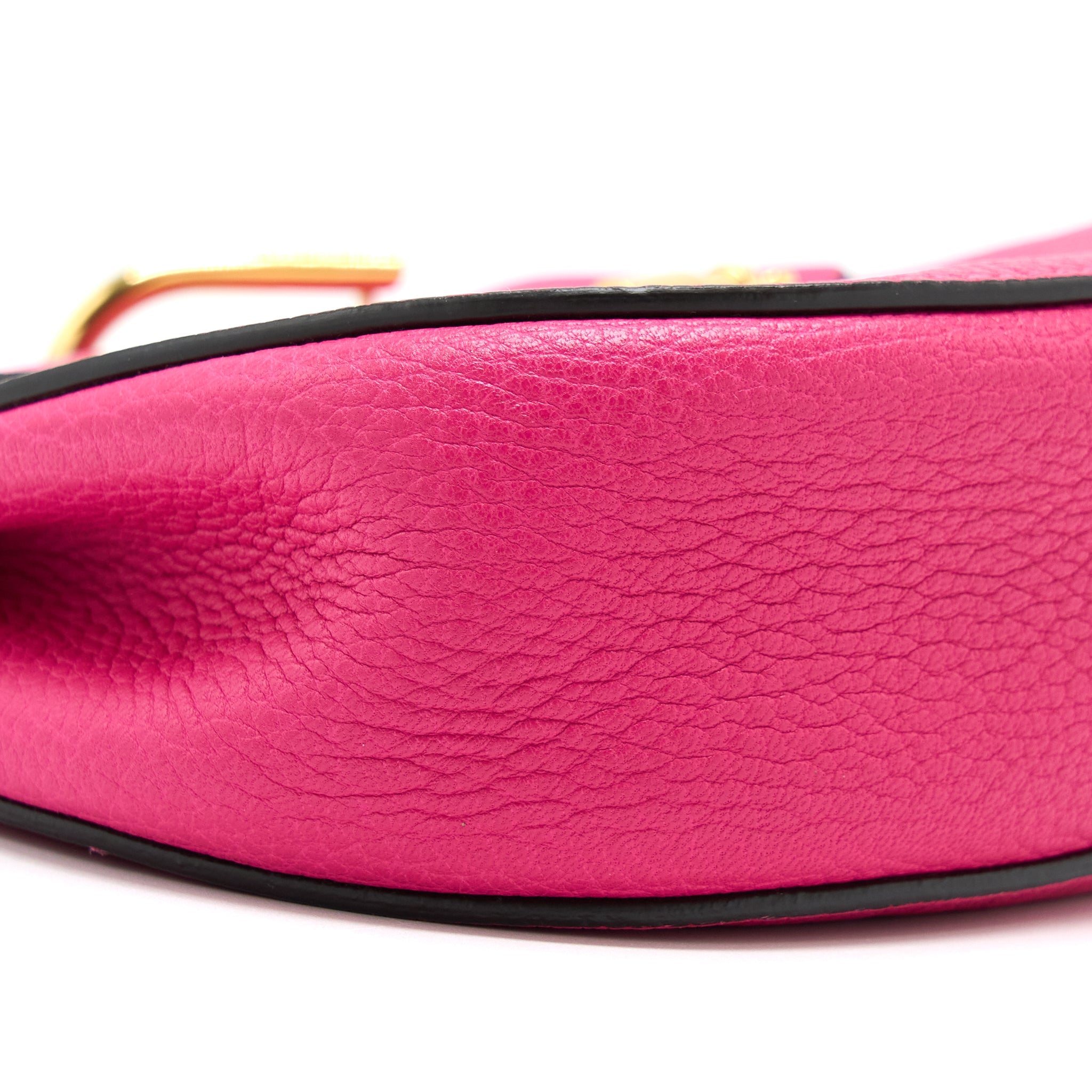CHLOE DREW SHOULDER BAG GRAINED CALFSKIN PINK GHW