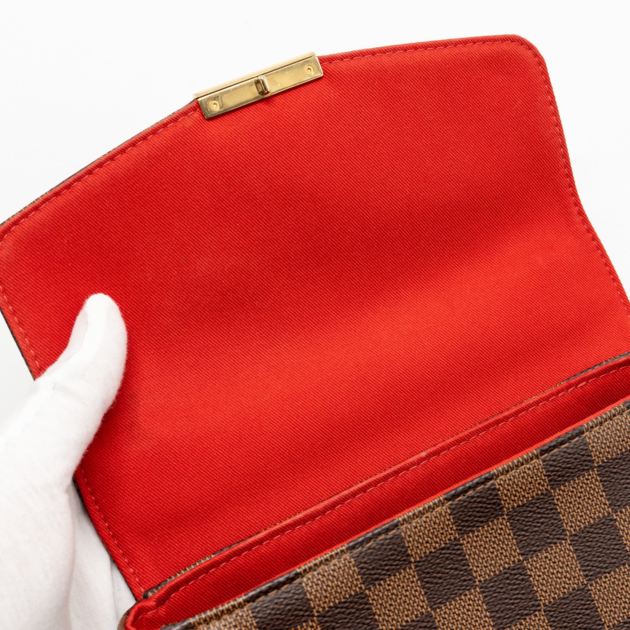 LOUIS VUITTON CROISETTE DAMIER EBENE CANVAS GHW