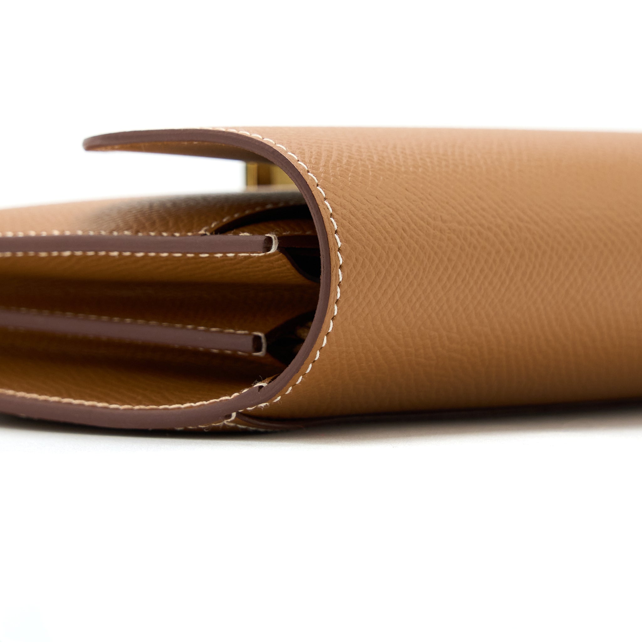 HERMES CONSTANCE LONG WALLET EPSOM GOLD GHW