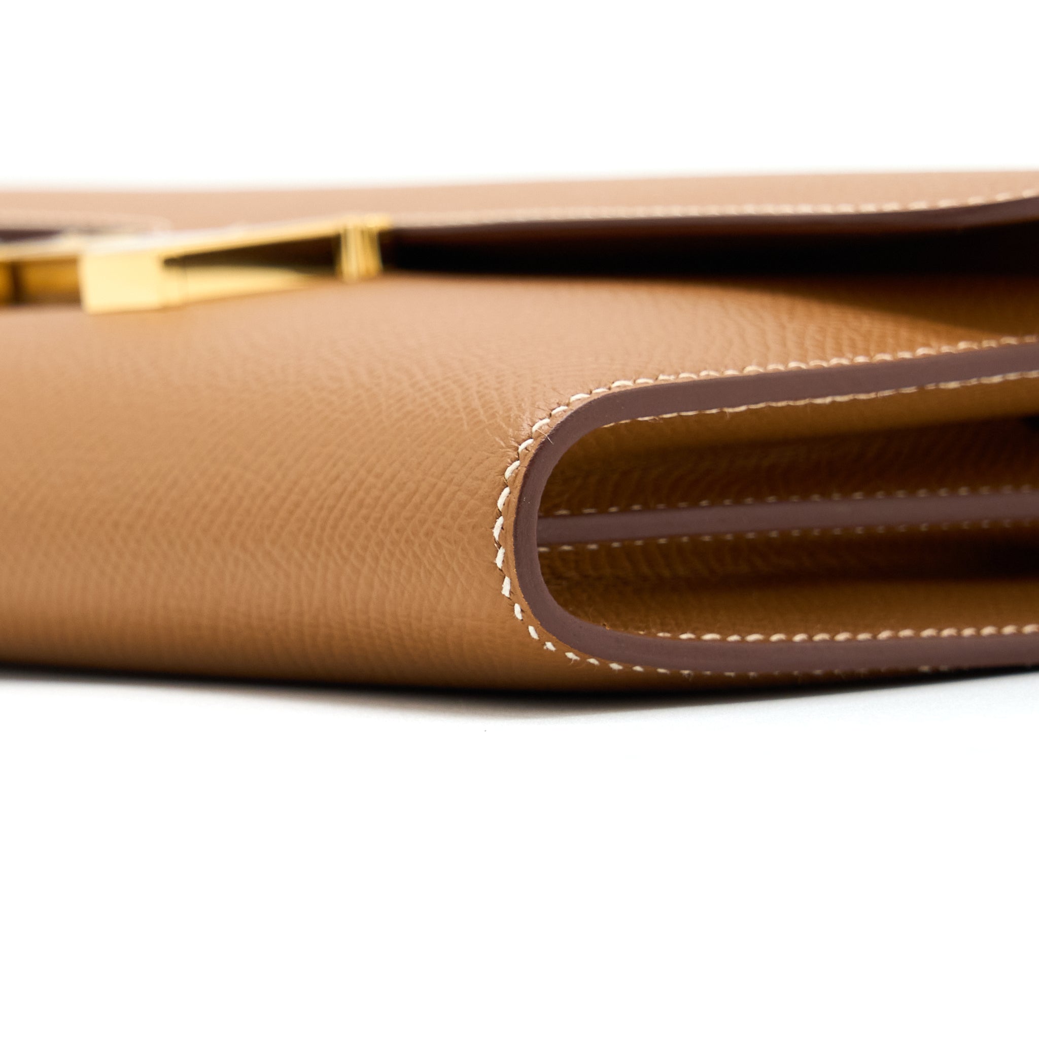 HERMES CONSTANCE LONG WALLET EPSOM GOLD GHW