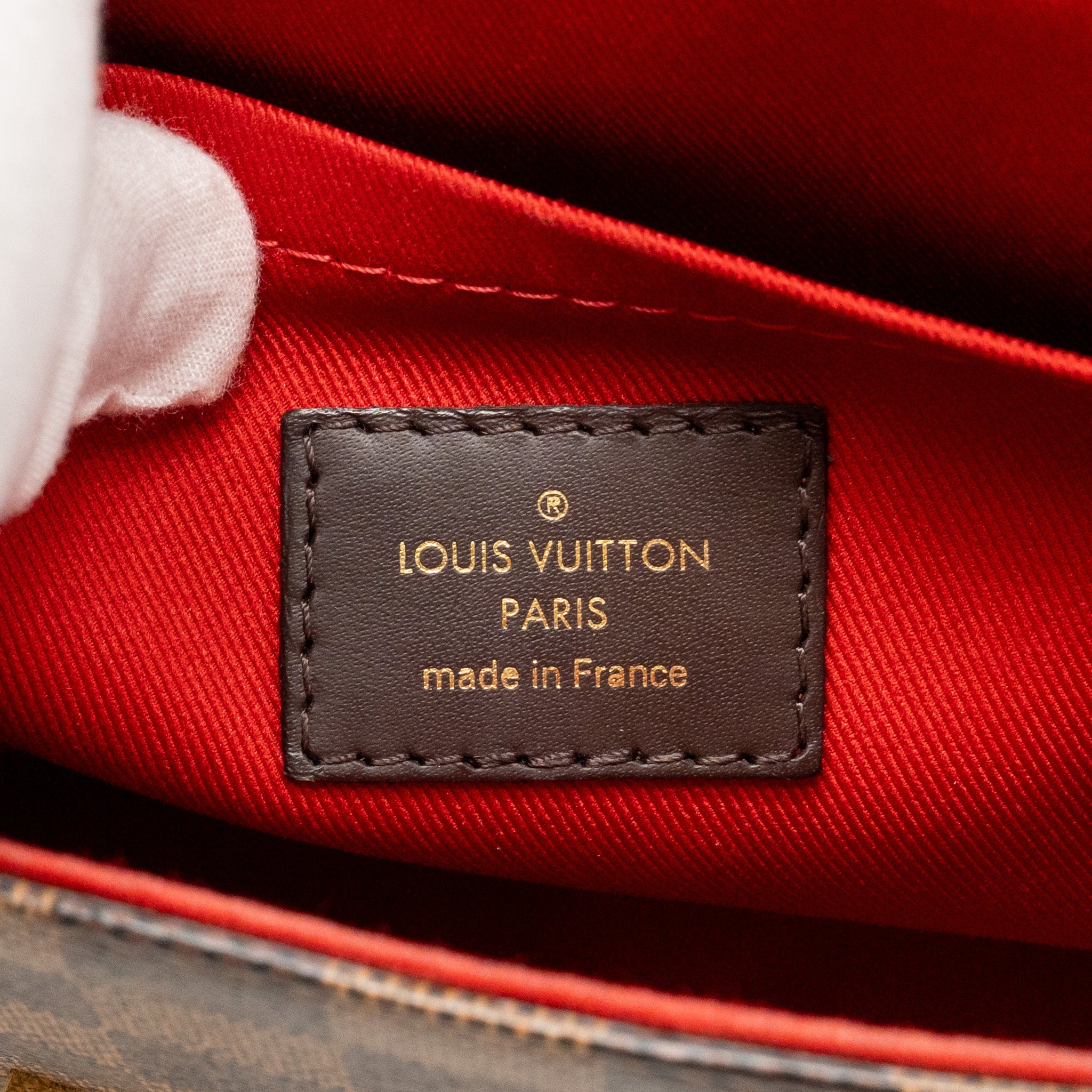 LOUIS VUITTON CROISETTE DAMIER EBENE CANVAS GHW