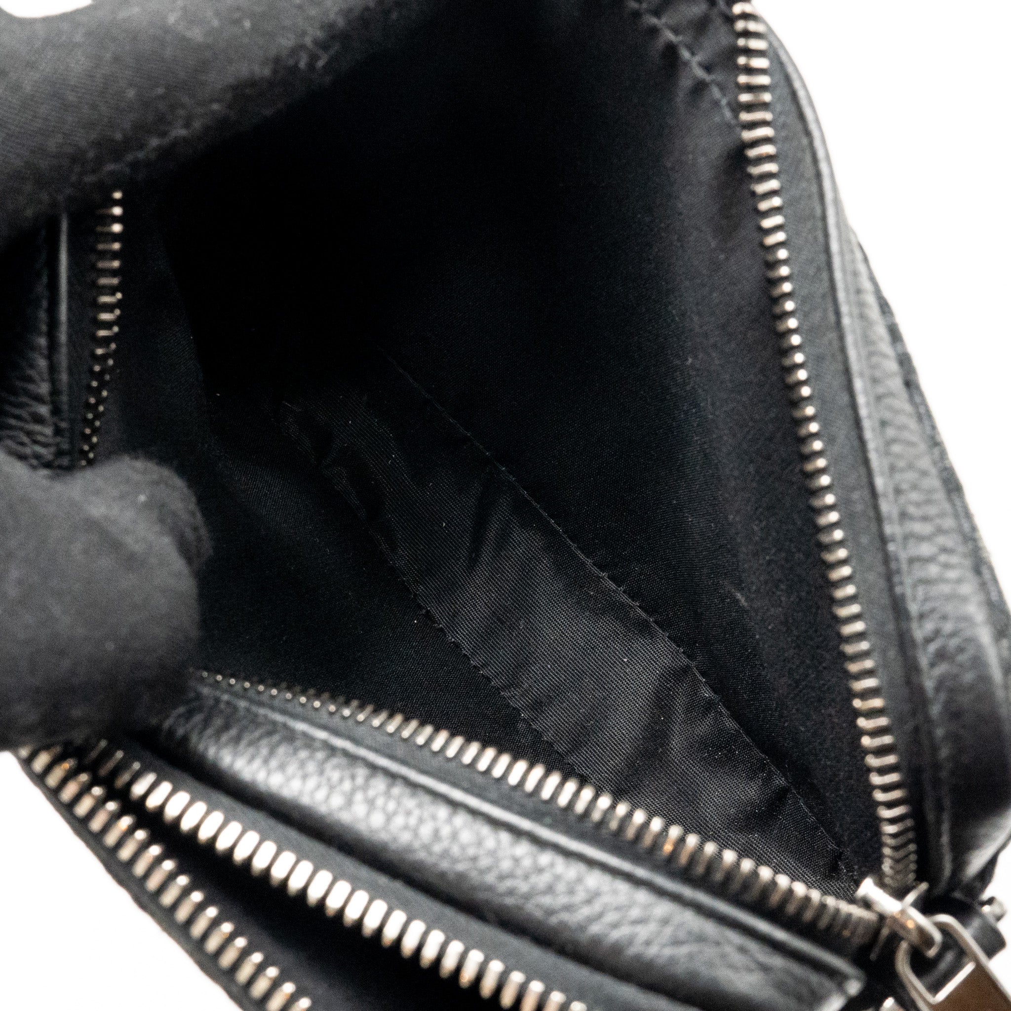 DIOR WALLET ON STRAP OBLIQUE CANVAS/LEATHER BLACK SHW