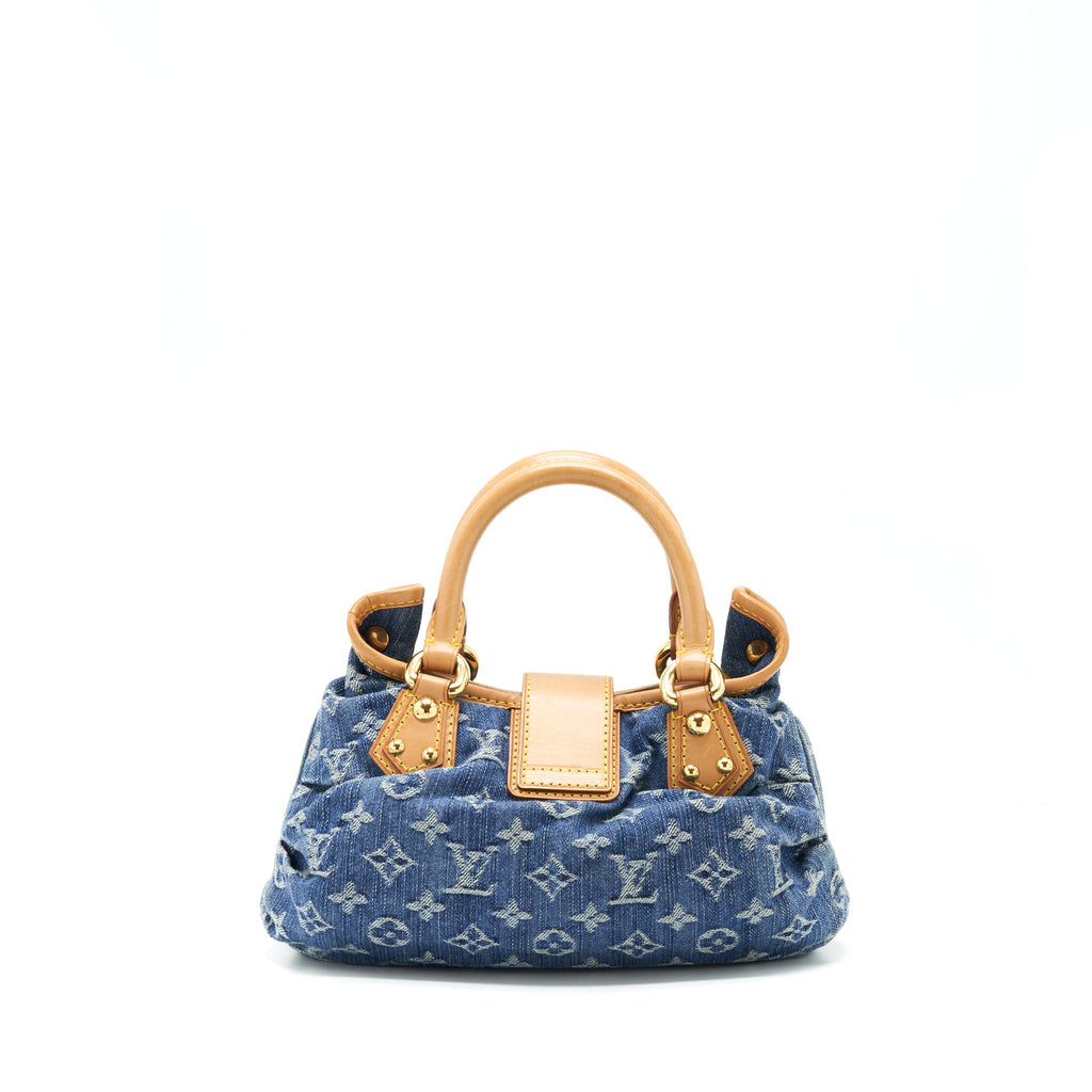 LOUIS VUITTON VINTAGE DANIM MINI HANDLE BAG