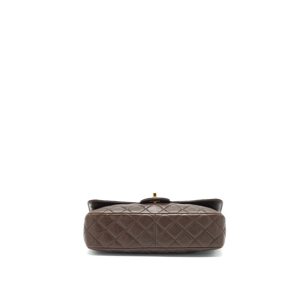 CHANEL MEDIUM FLAP BAG CHOCOLATE GHW