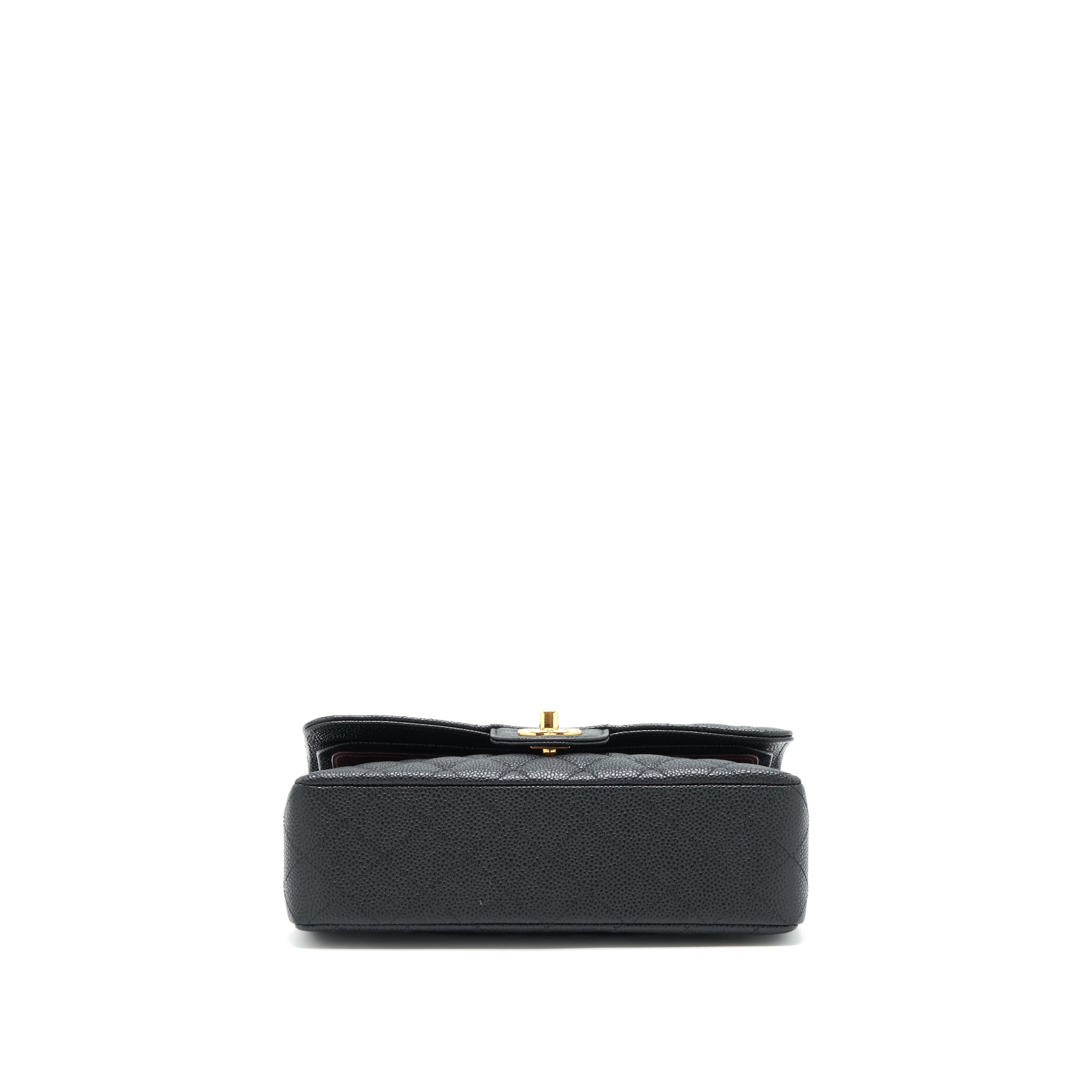 CHANEL SMALL CLASSIC DOUBLE FLAP CAVIAR BLACK GHW