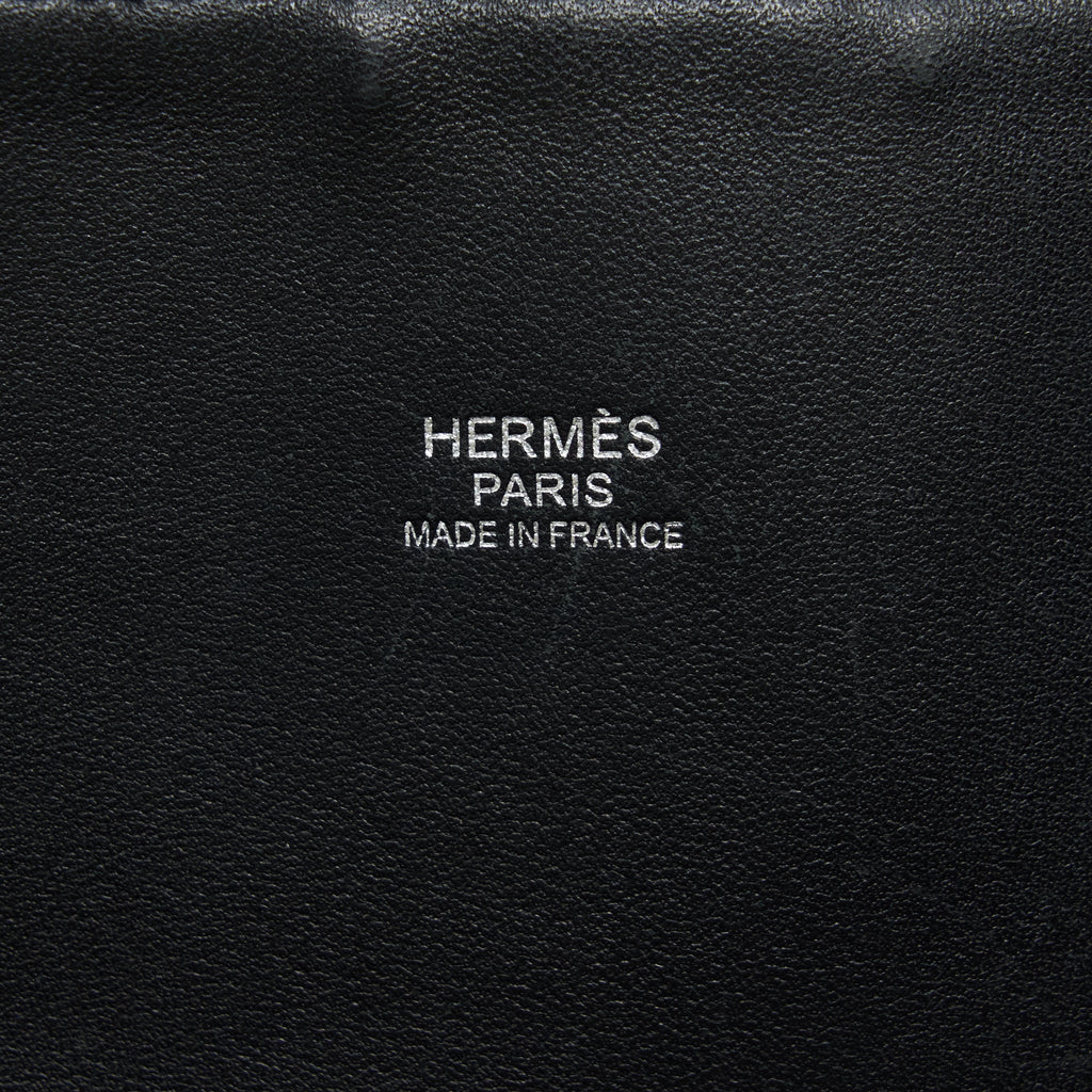 HERMES BOLIDE 31 CLEMENCE LEATHER BLACK WITH SHW