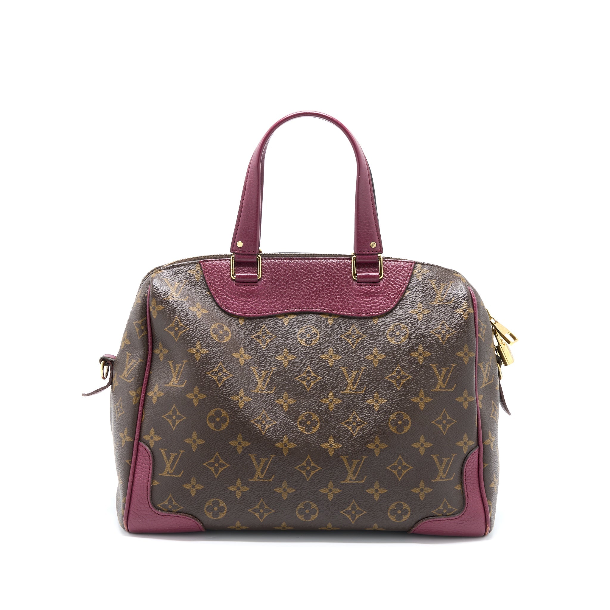 LOUIS VUITTON TOP HANDLE CROSSBODY TOTE BAG MONOGRAM CANVAS GHW