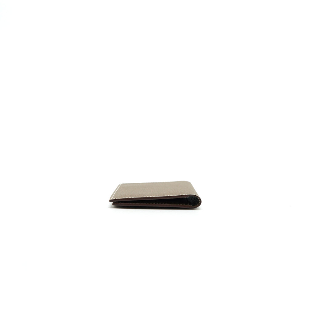 HERMES MC2 EUCLIDE CARD HOLDER ETOUPE EPSOM LEATHER
